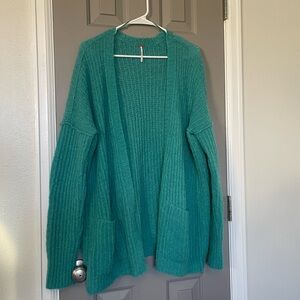 Free People Oversized Soft Open Cardigan Sweater Woven Small